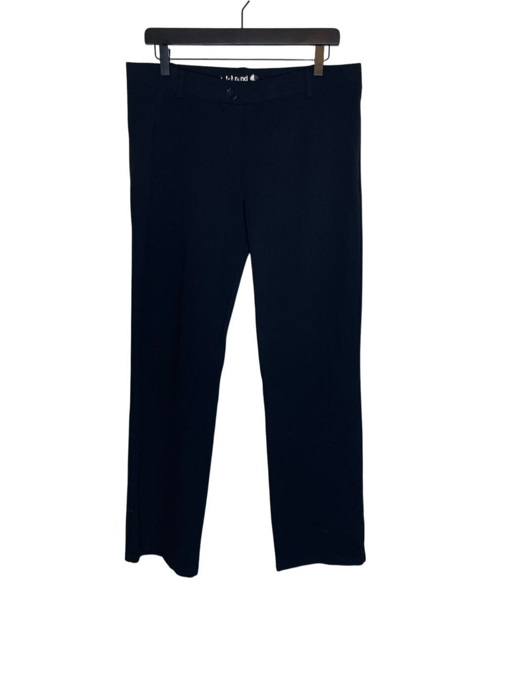 Betabrand Classic Straight-Leg Dress Pant Yoga Pants W0076-BK Black Size Large P
